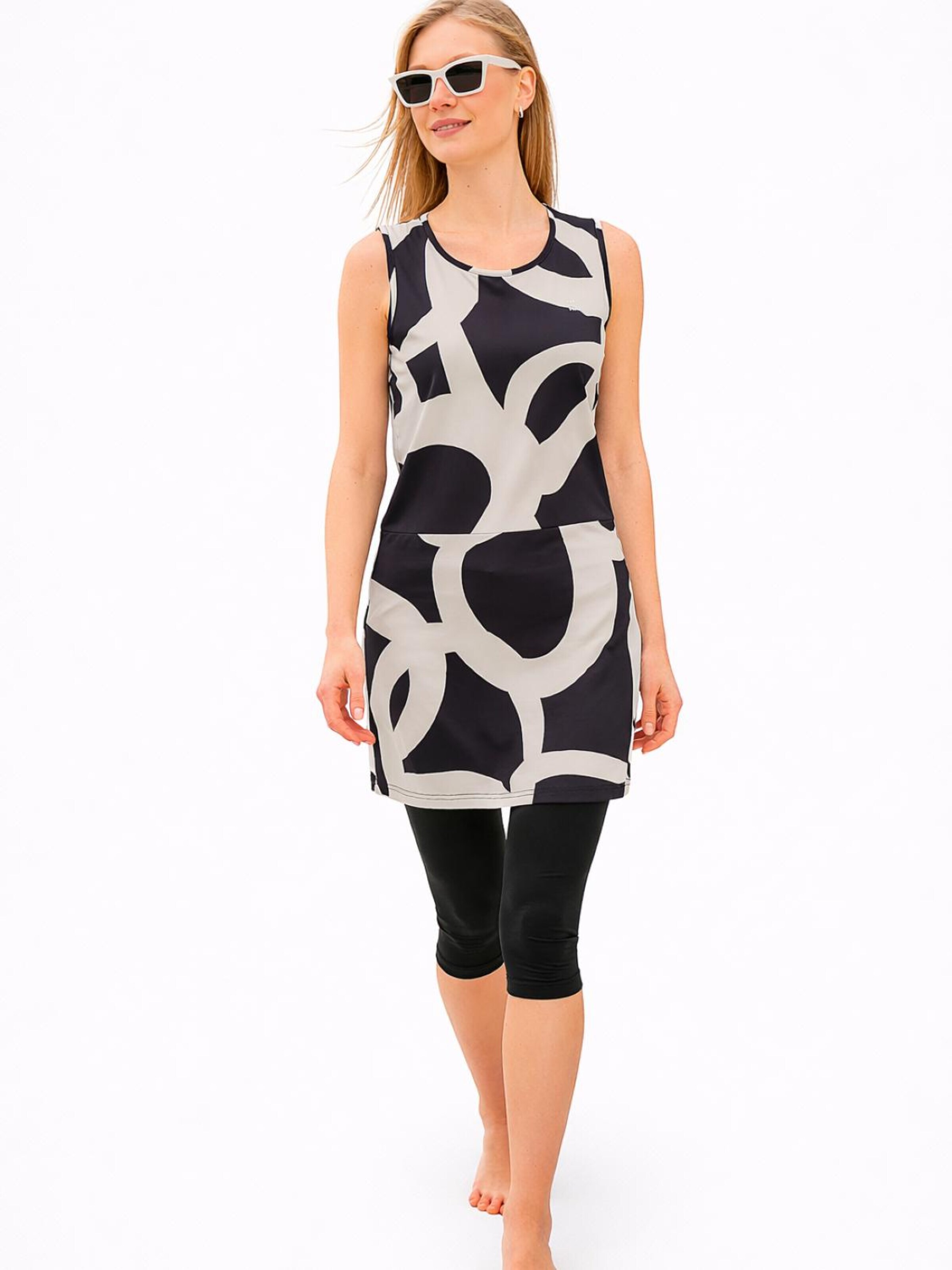 MARINA High neck Tankini 'M2453' i svart