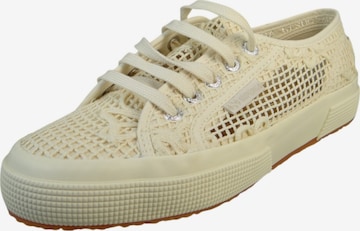 Sneaker bassa '2750 Net Flower' di SUPERGA in beige: frontale