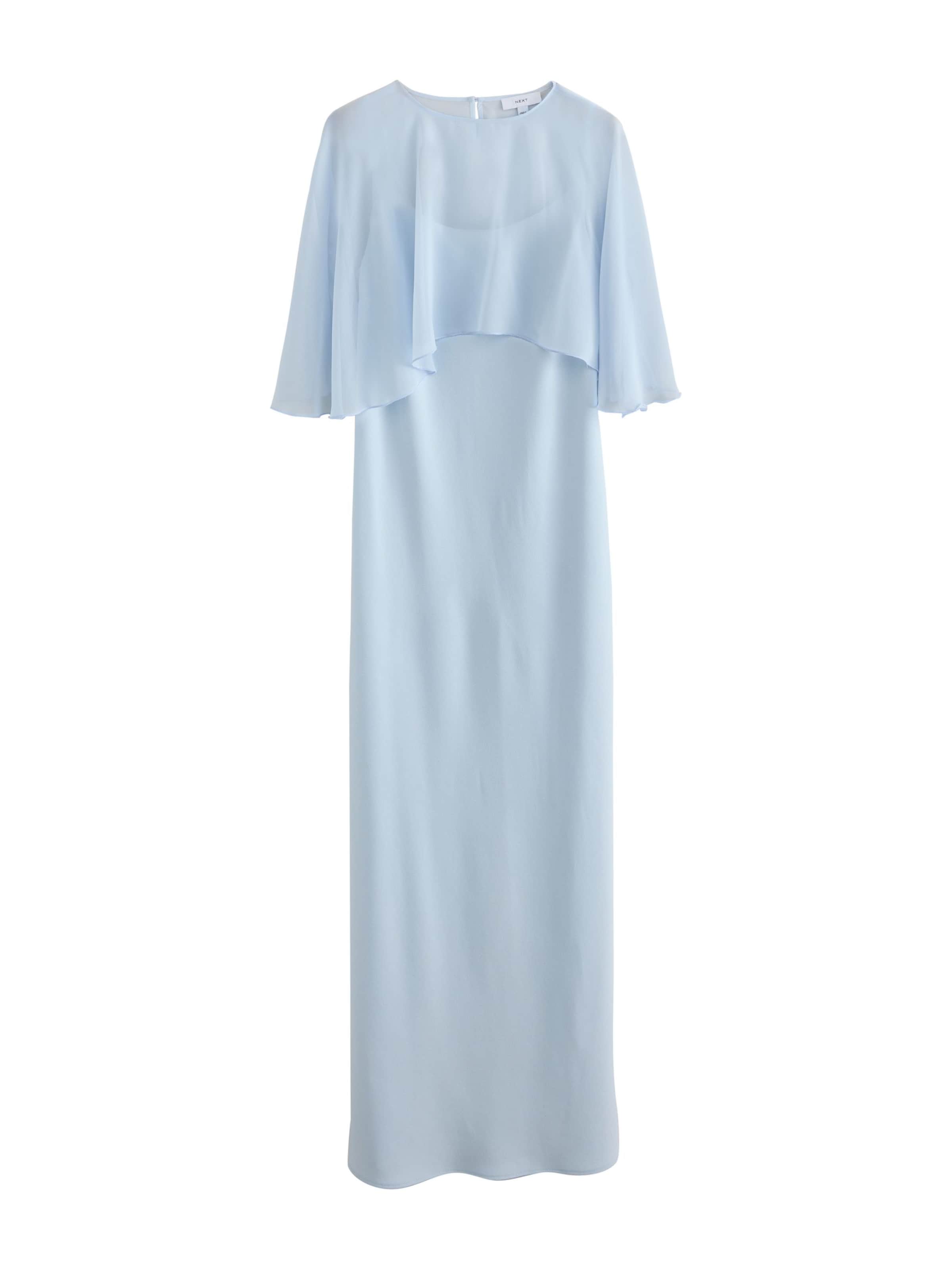 Next Set: Kleid und Cape in 34 in hellblau, Produktansicht