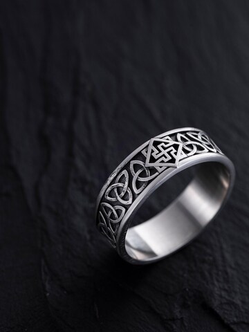 Bague 'CELTIC KNOT AND SWAROG' REYTEL en argent : devant