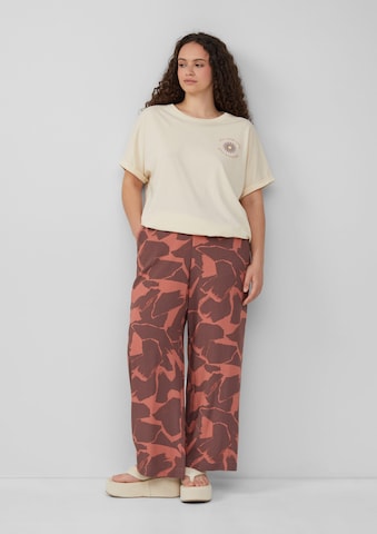 Wide Leg Pantalon QS en orange