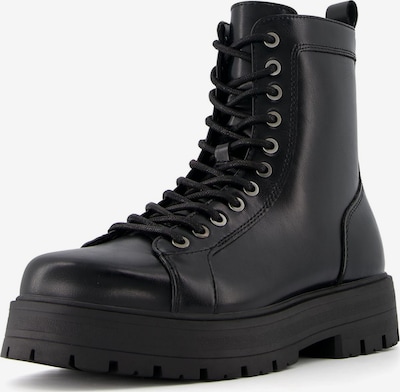 Bershka Lace-Up Boots in Black, Item view