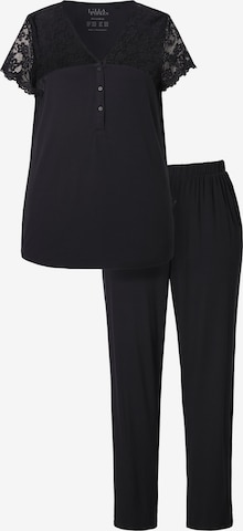 Ulla Popken Pajama in Black: front