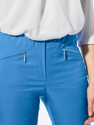 Goldner Slim fit Trousers ' LOUISA ' in Blue