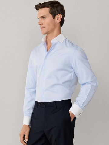 Hackett London Regular fit Zakelijk overhemd in Blauw