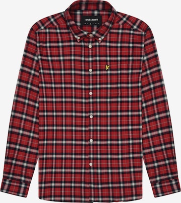 Coupe regular Chemise Lyle & Scott en rouge : devant