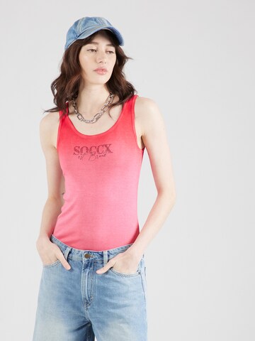 Soccx Top 'TA:MI' in Rood: voorkant