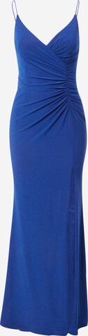 LUXUAR - Vestido de noche en azul: frente