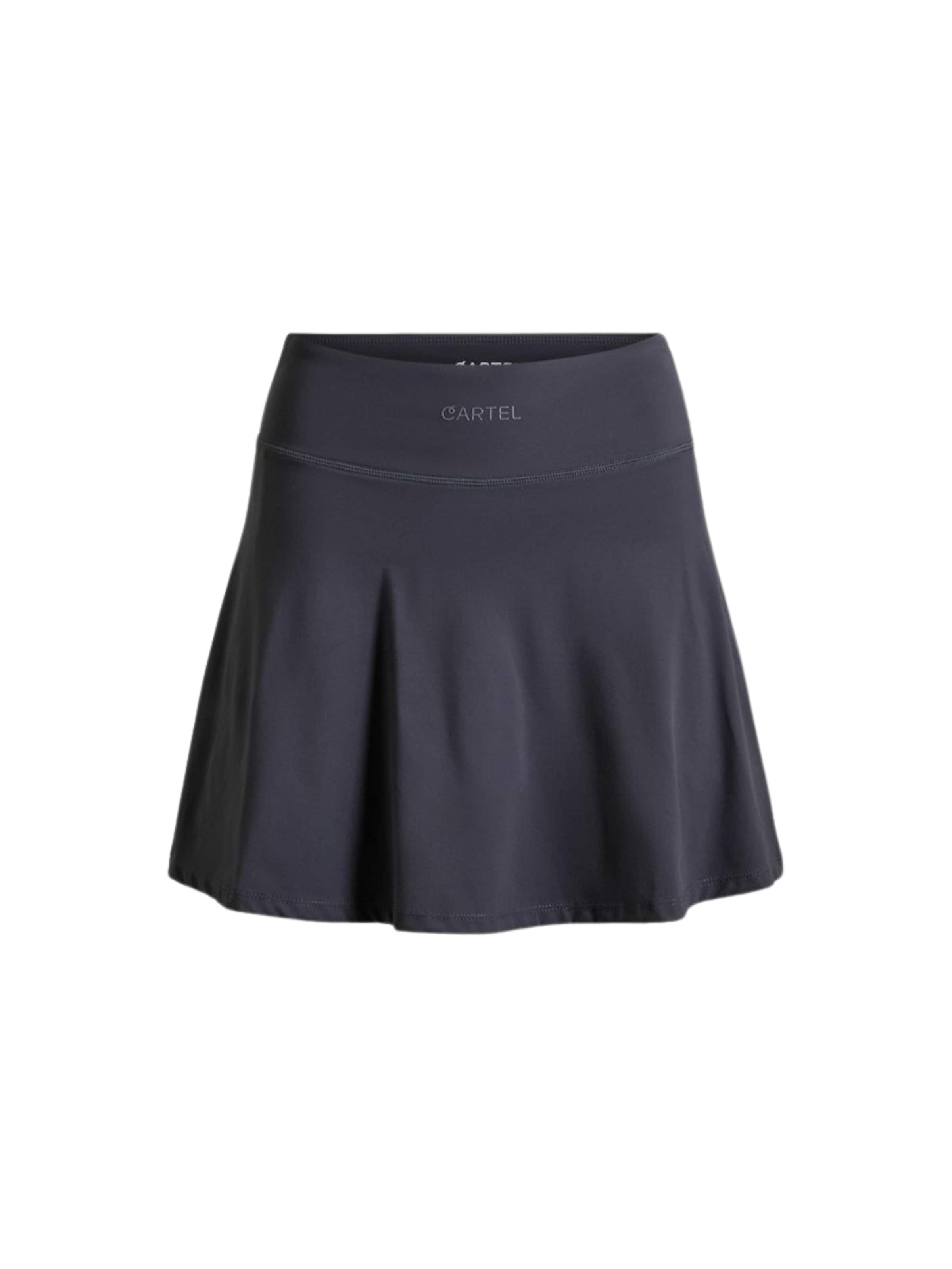 Copenhagen Cartel Skirt ' Rally ' in Schwarz: Vorderseite