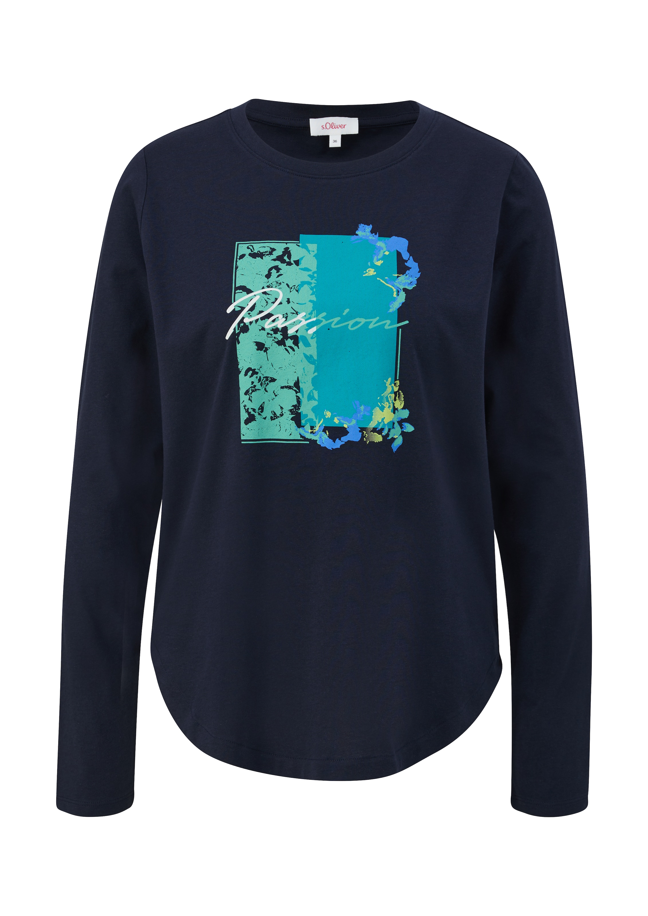 s.Oliver Shirt in Blauw: voorkant