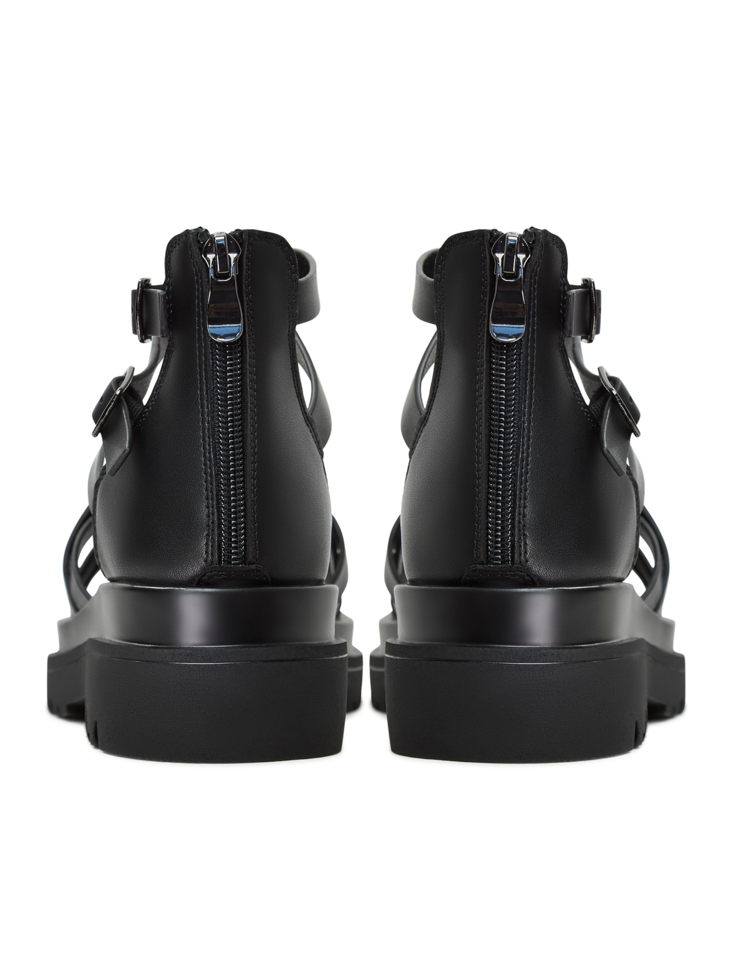 CESARE GASPARI Strap Sandals in Black