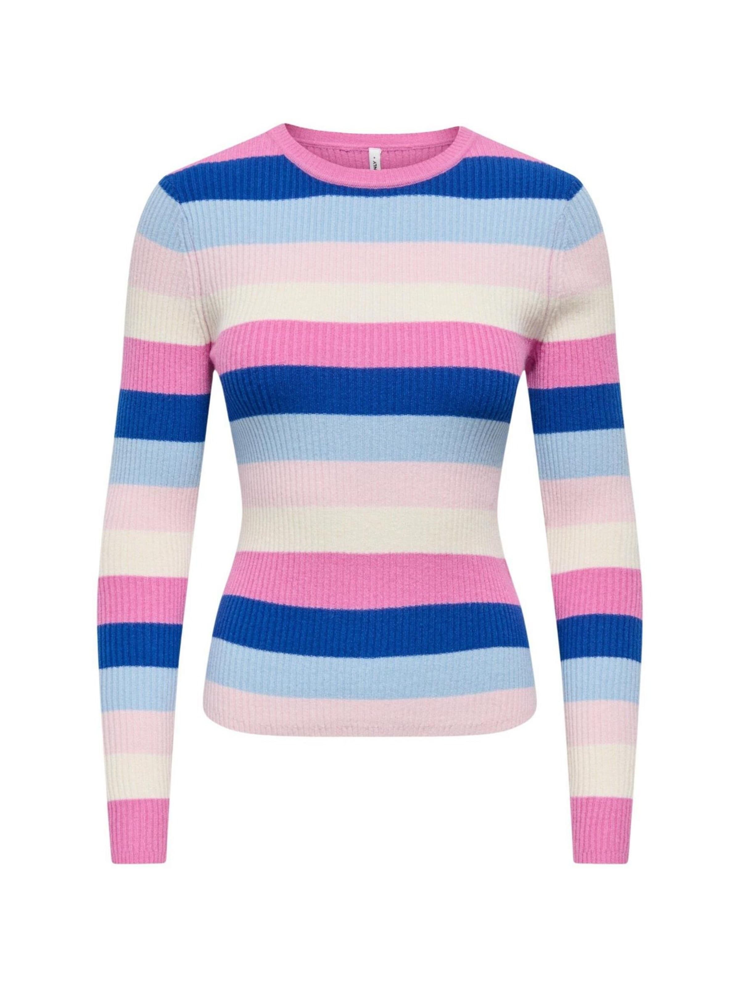 Pullover 'ONLIBI LS O-NECK RIB CC KNT 15377948' di ONLY in blu