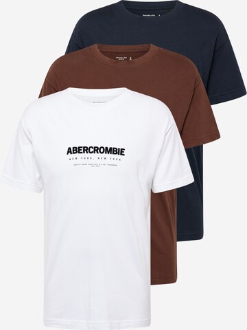 Abercrombie & Fitch Tričko – modrá: přední strana