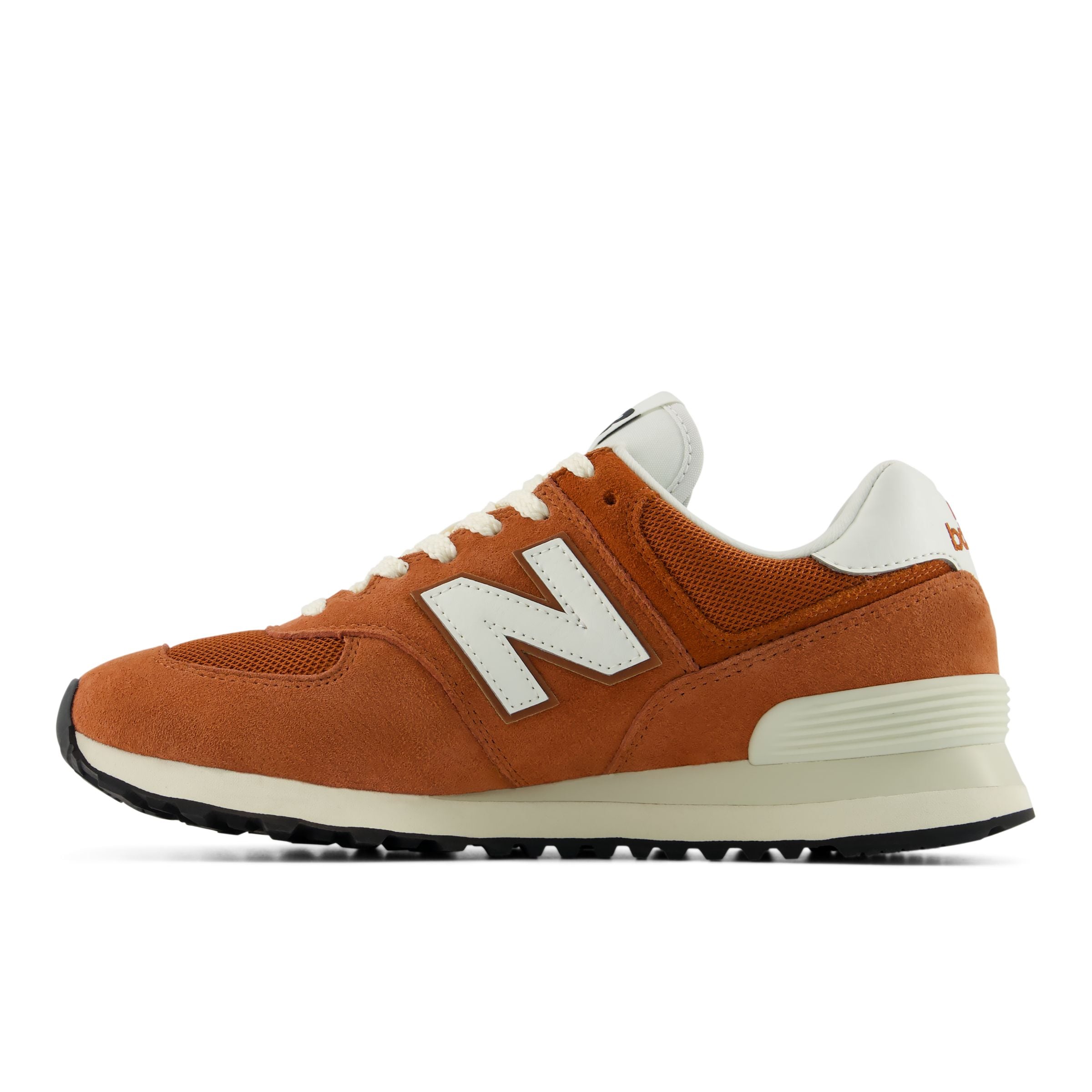 Sneaker bassa '574' di new balance in arancione: frontale