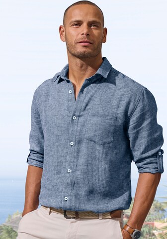 JOHN DEVIN Regular fit Button Up Shirt in Blue: front
