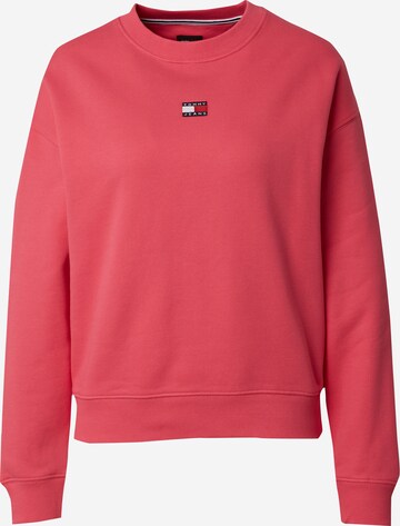 Sweat-shirt Tommy Jeans en rose : devant