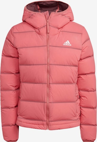 ADIDAS SPORTSWEAR Athletic Jacket 'Helionic' in Red: front