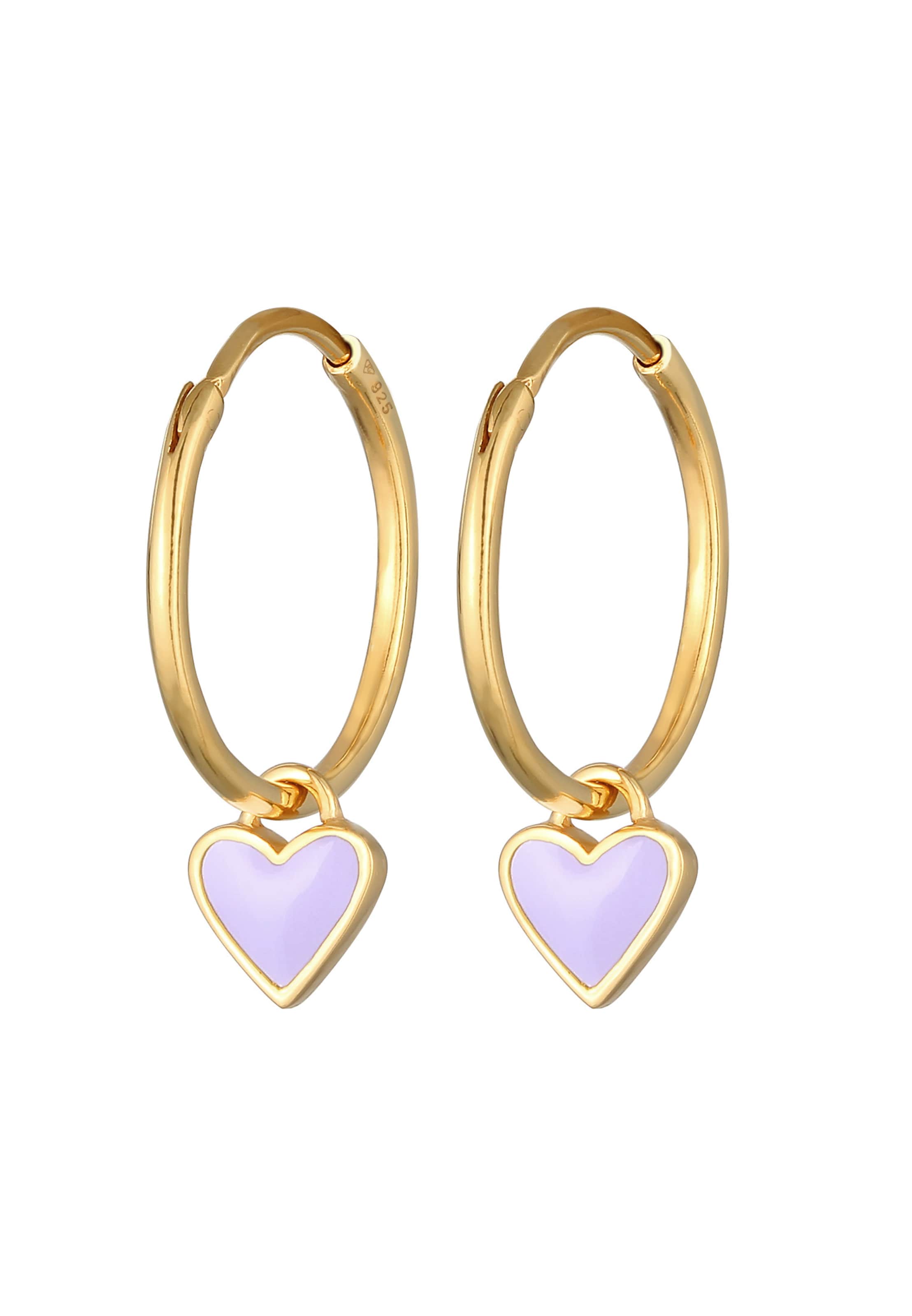 ELLI Náušnice - Fialová: predná strana