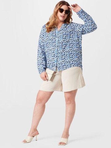 ONLY Carmakoma Blouse 'Anita' in Blue