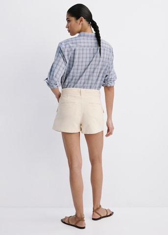MANGO Regular Trousers 'ARIA' in Beige