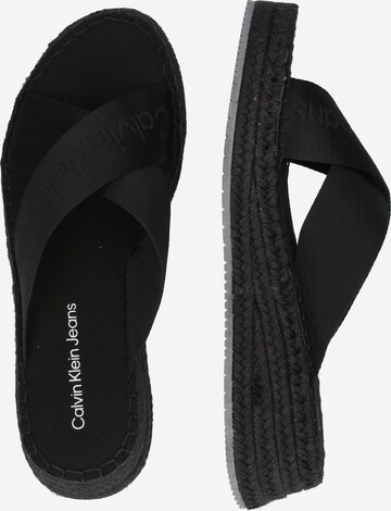 Calvin Klein Jeans Regular Pantolette in Schwarz