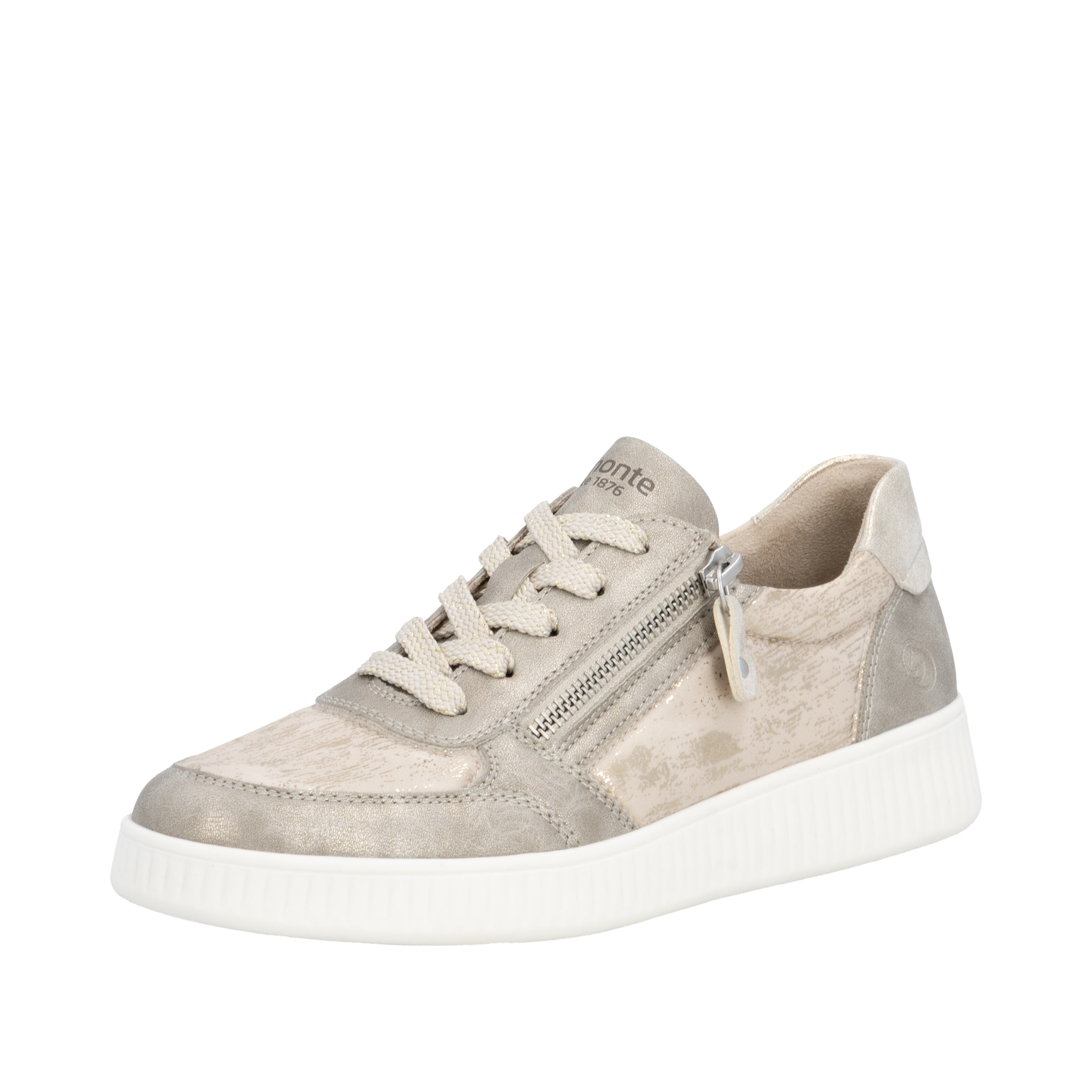 REMONTE Sneaker in beige / gold / taupe, Produktansicht