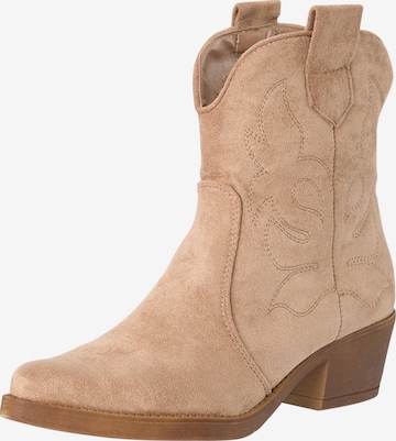 Bottes de cowboy Salinyang en rose : devant