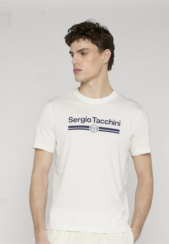 Sergio Tacchini - Camiseta 'Marchio' en blanco: frente