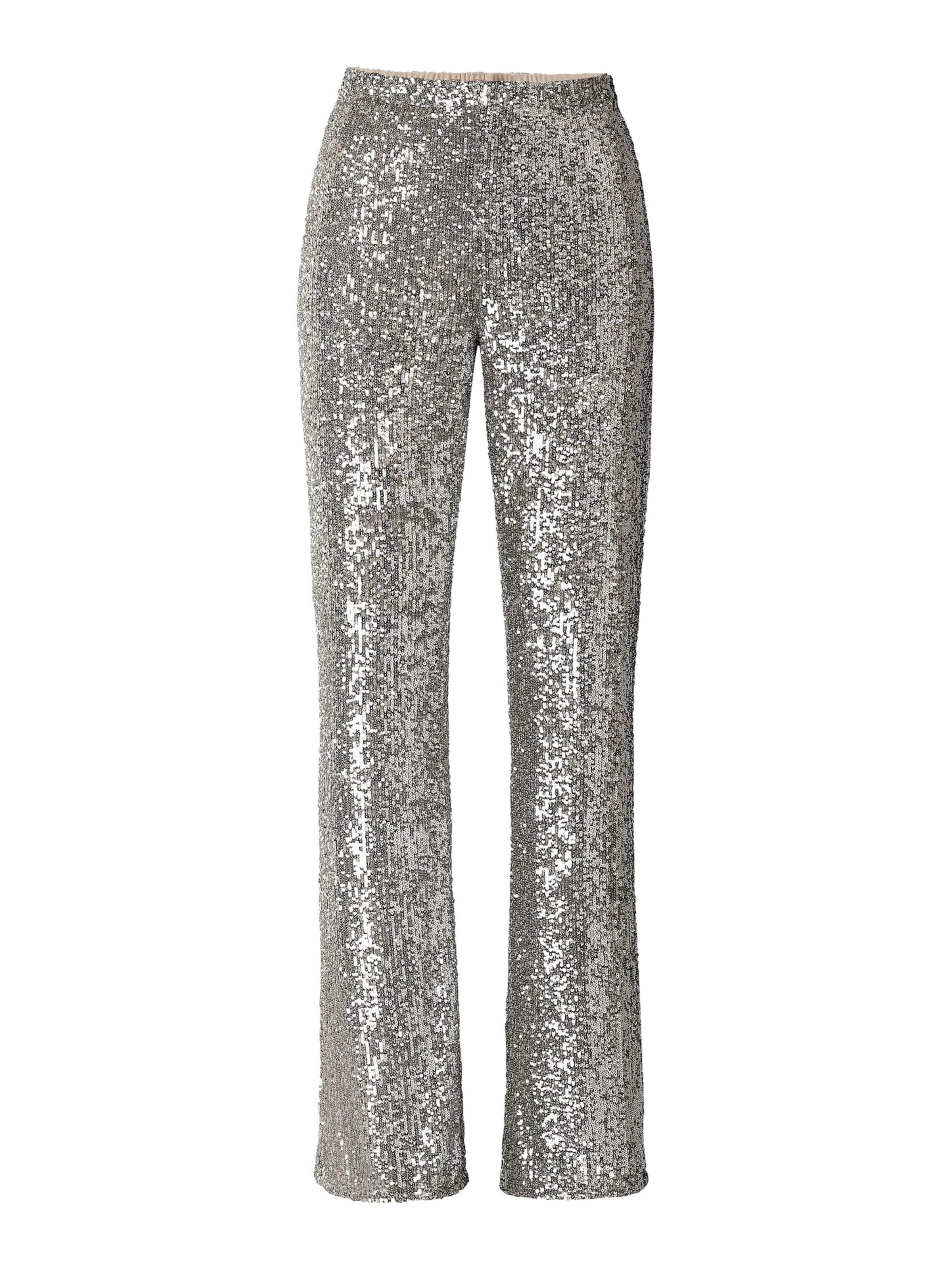 heine Bootcut Παντελόνι σε ασημί: μπροστά