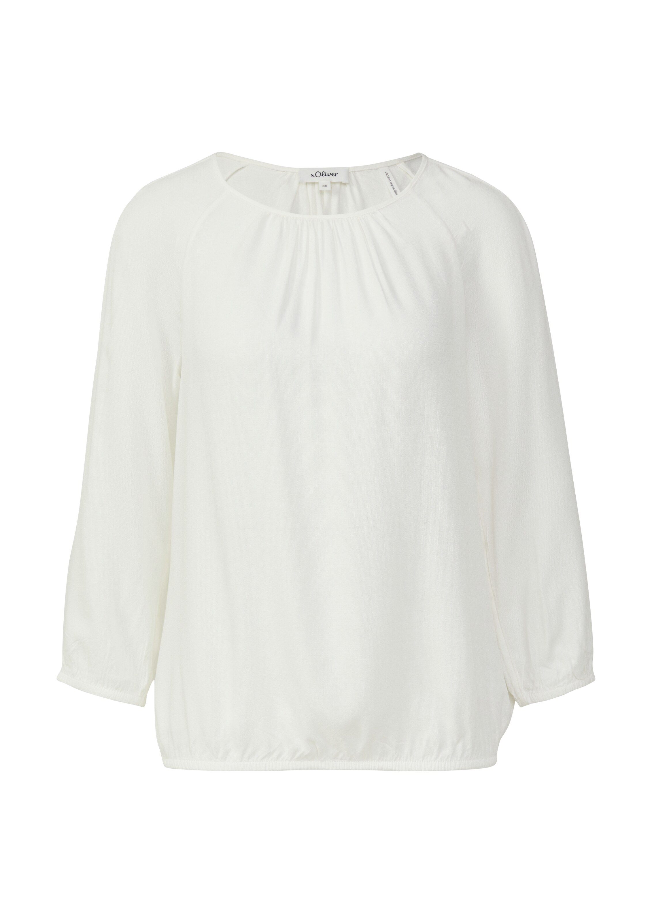 s.Oliver Blouse in Wit: voorkant