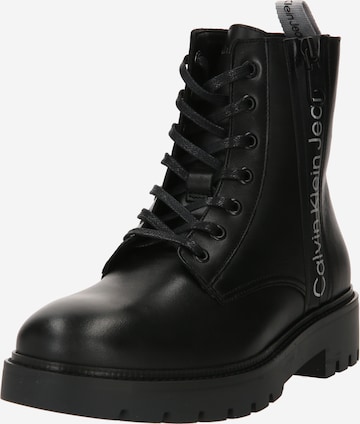 Calvin Klein Jeans - Regular Botim com fivela em preto: frente