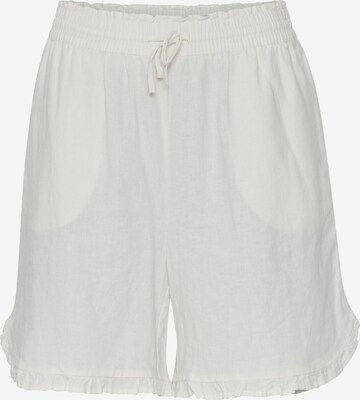 b.young Regular Pants 'Byfalakka Frill' in White: front