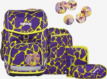 ergobag Backpack 'Schulranzen-Set cubo Set' in Purple: front