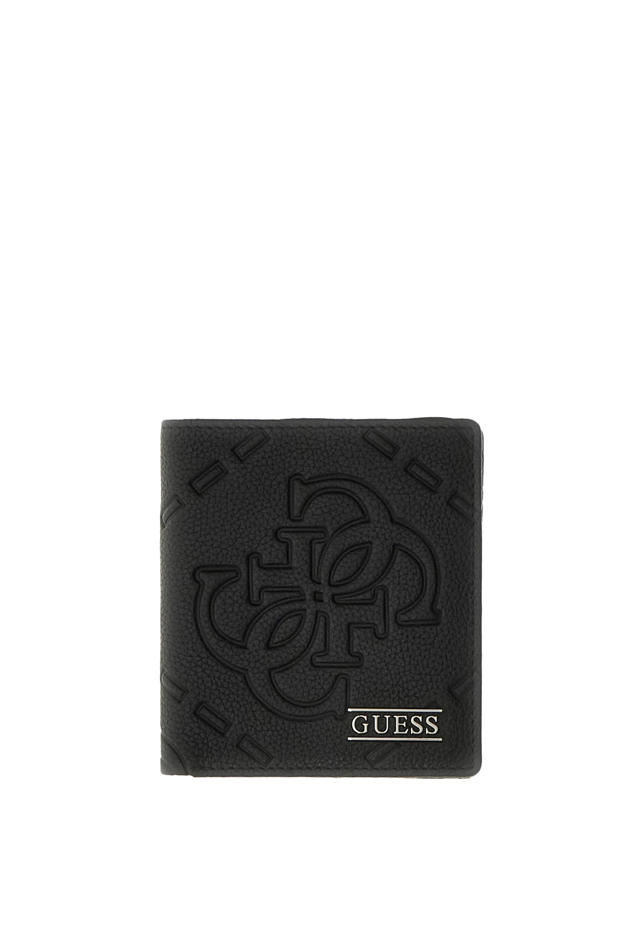 GUESS Wallet 'Boston' in Black: front