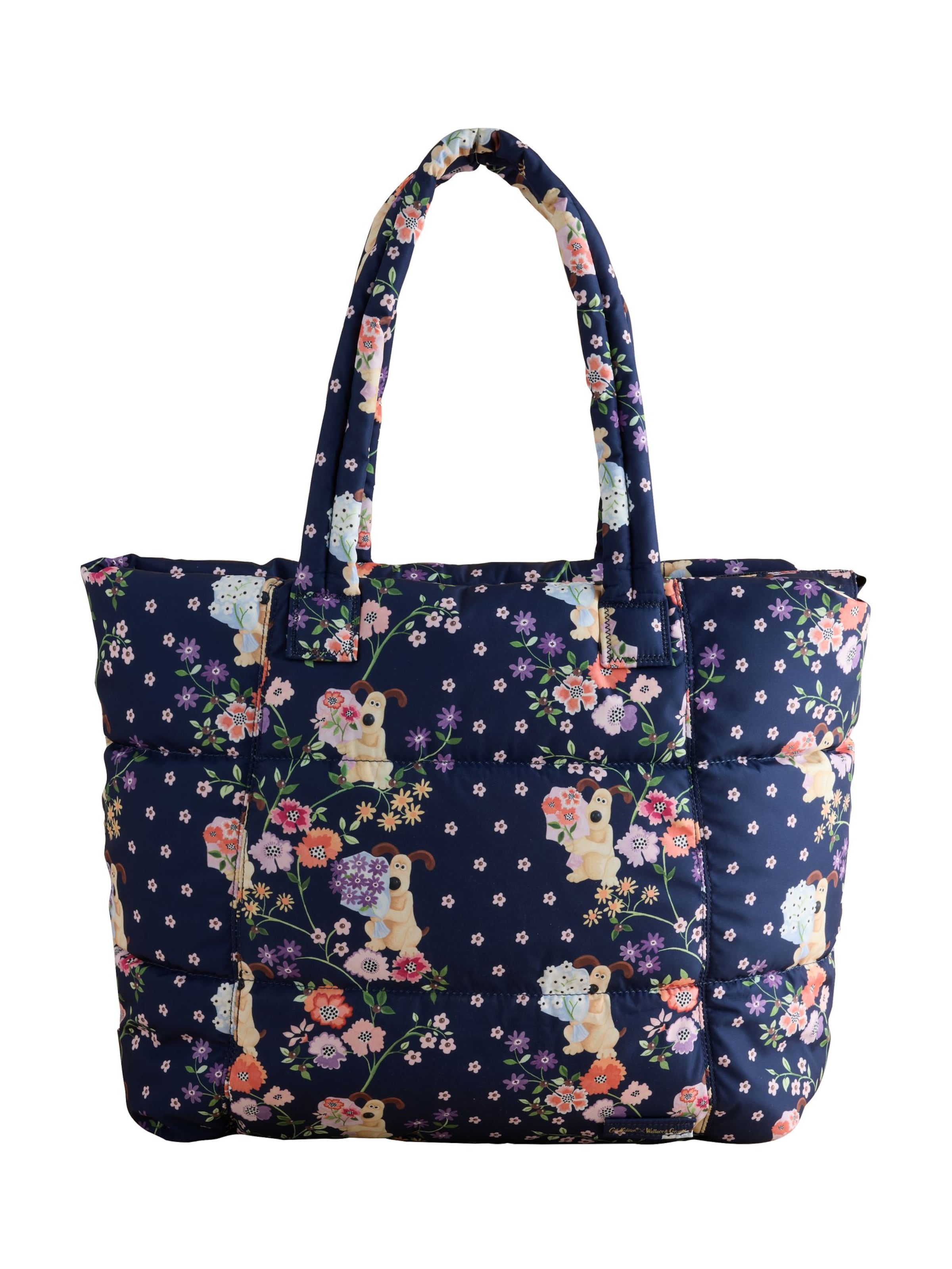 Shopper 'Wallace and Gromit' di Cath Kidston in blu: frontale
