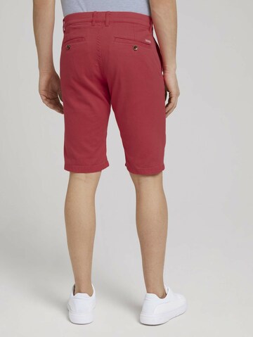 TOM TAILOR Slimfit Chino in Rood