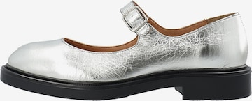 Bianco - Bailarinas con hebilla 'Victoria' en plata: frente