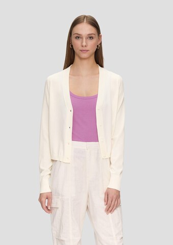 Cardigan QS en beige : devant