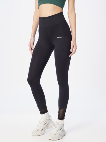 Champion Authentic Athletic Apparel Skinny Sporthose in Schwarz: predná strana