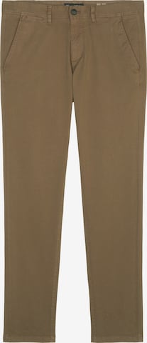 Marc O'Polo Regular Chino Pants 'Stig' in Brown: front