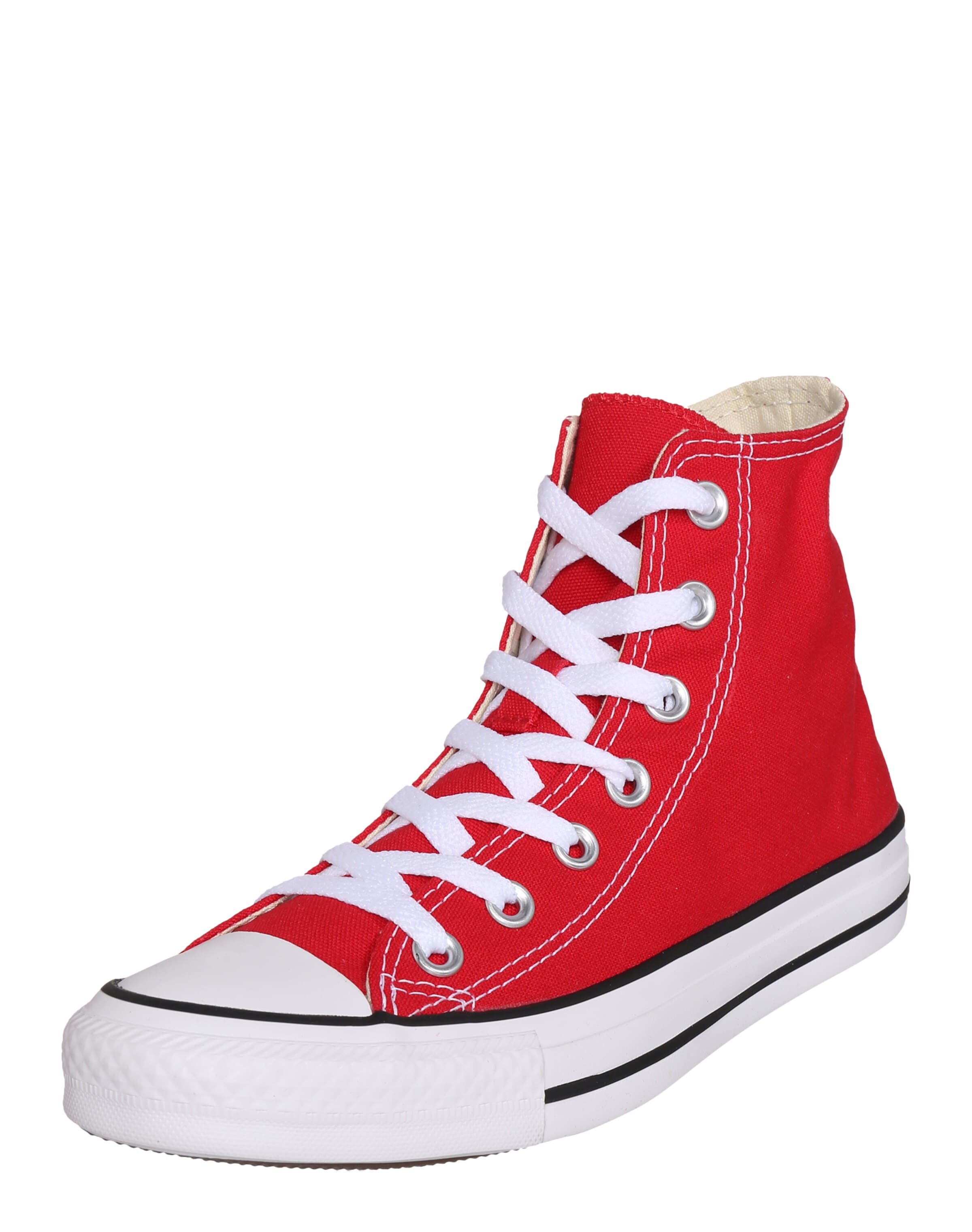 Baskets hautes CONVERSE en rouge : devant