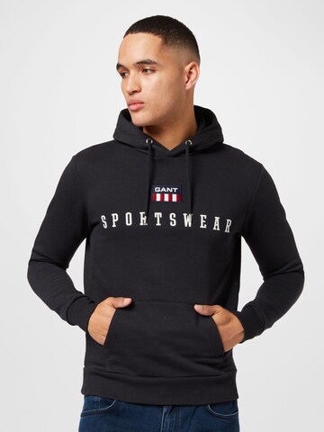 GANT Sweatshirt in Zwart: voorkant