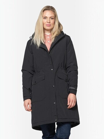 Manteau fonctionnel ILSE JACOBSEN en noir : devant
