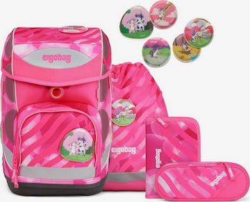 ergobag Backpack 'Cubo Set 5tlg.' in Pink: front