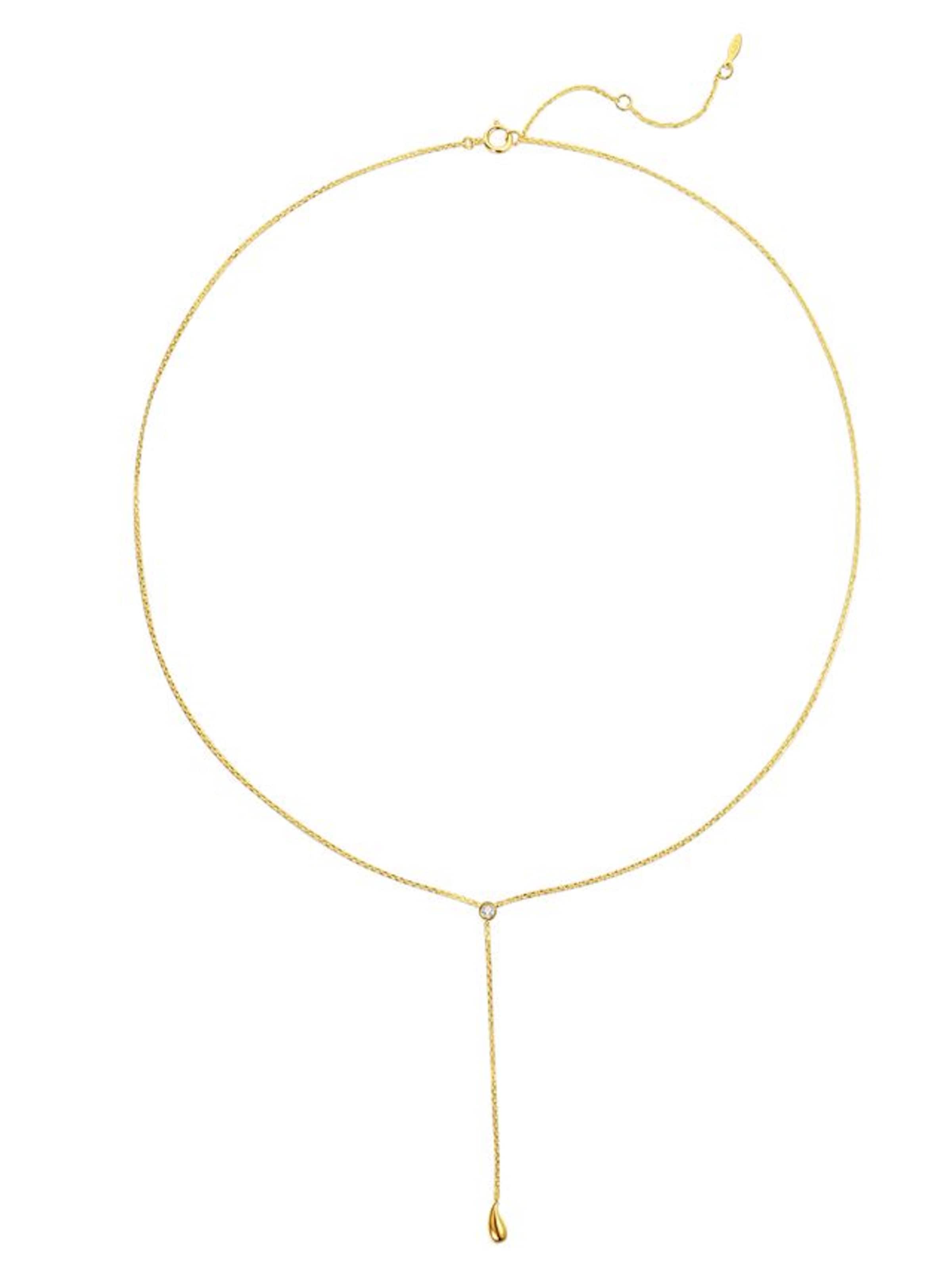 Collana 'Golden Drop' di Dear Me in oro: frontale