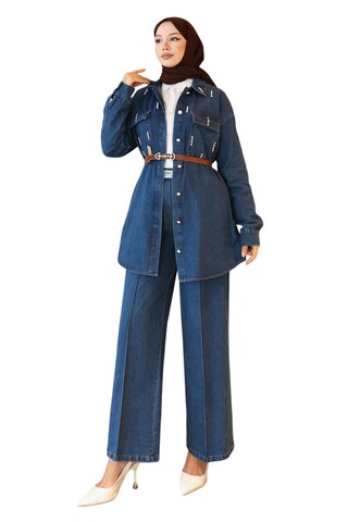 Chemisier MODAMIHRAM en bleu