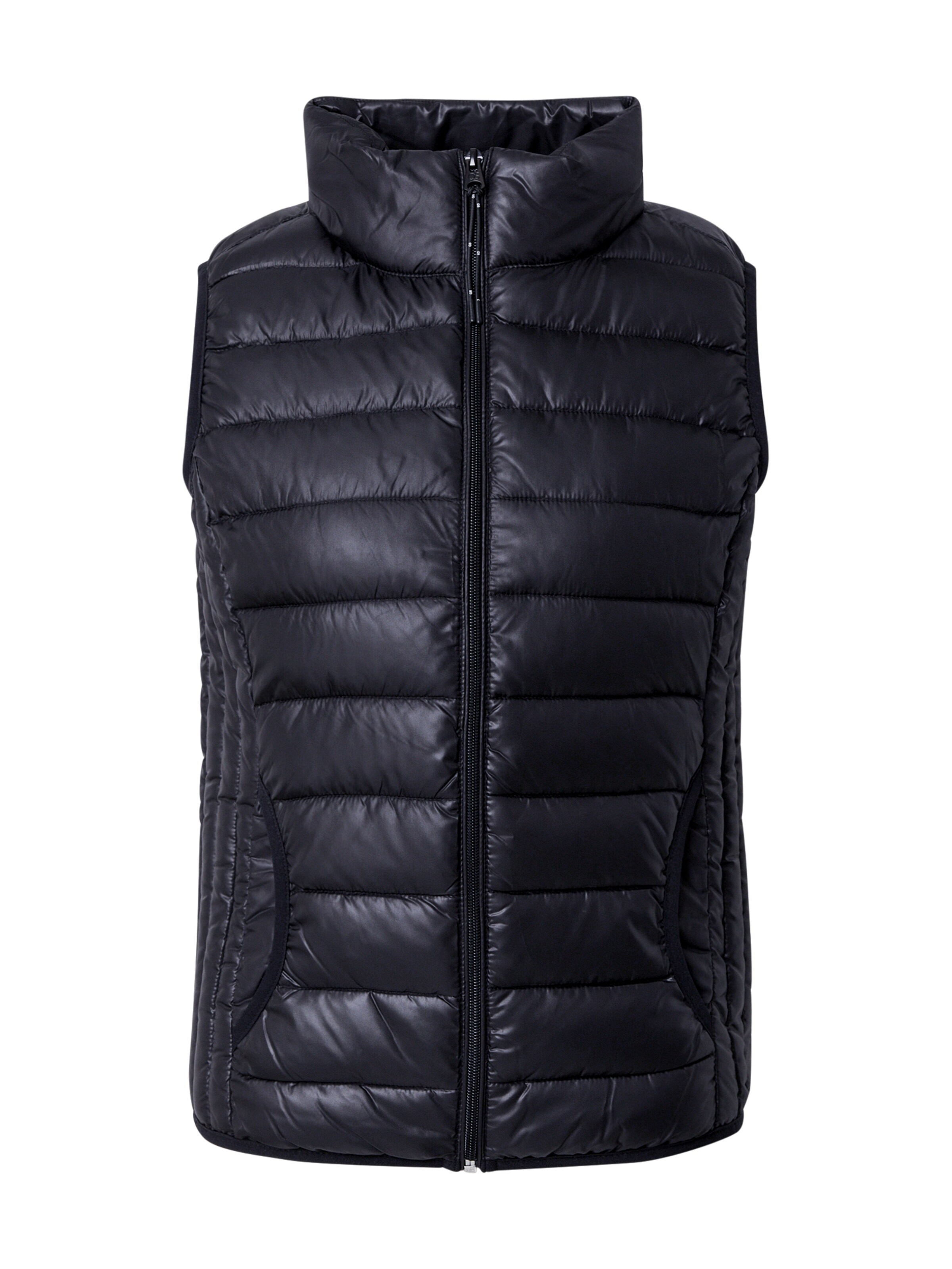 QS Weste in Schwarz: Vorderseite