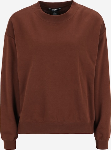 Monki Sweatshirt in Brown: front