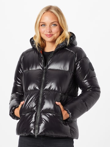 SAVE THE DUCK Winter Jacket 'LOIS' in Black: front
