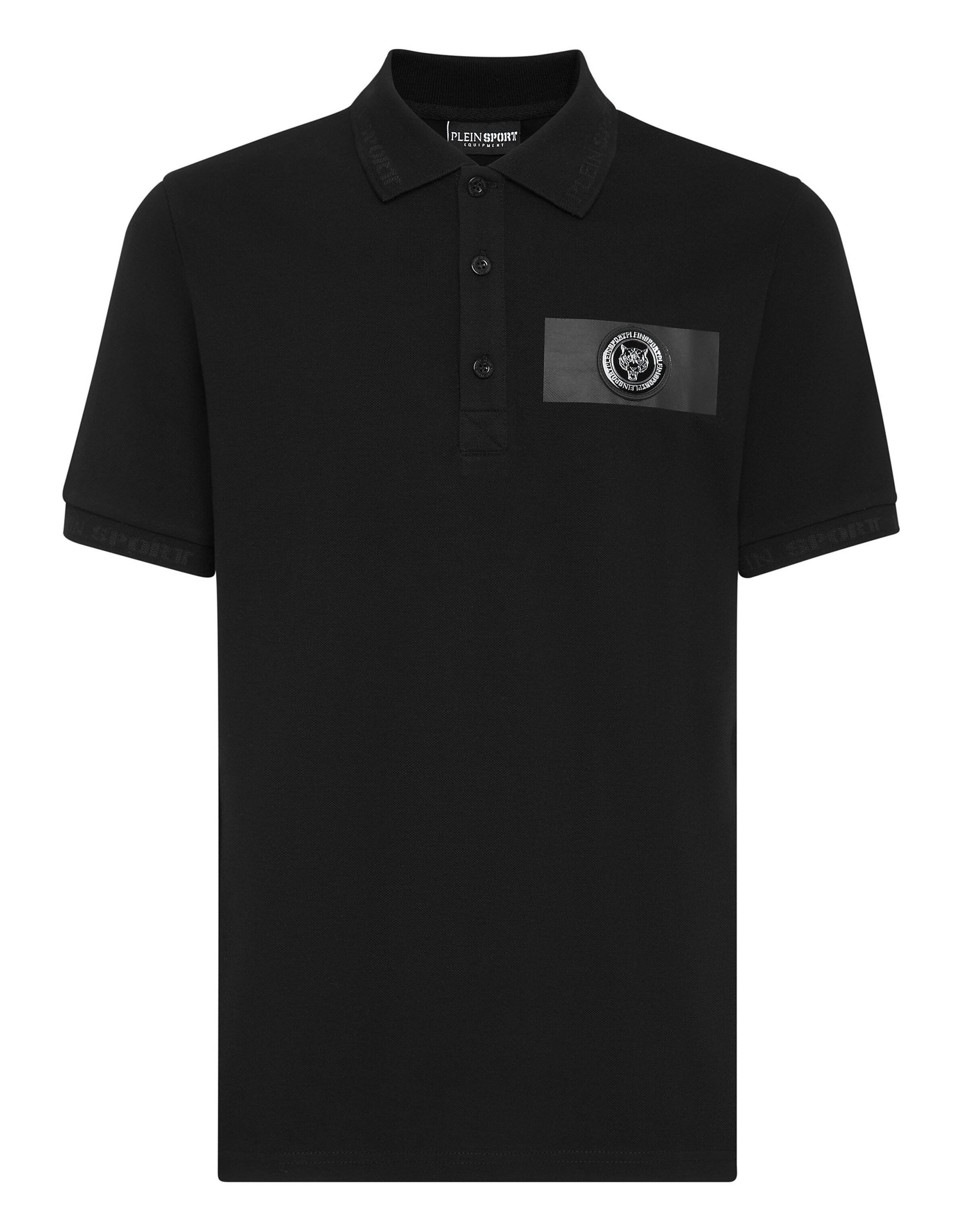 Plein Sport Poloshirt in Schwarz: Vorderseite